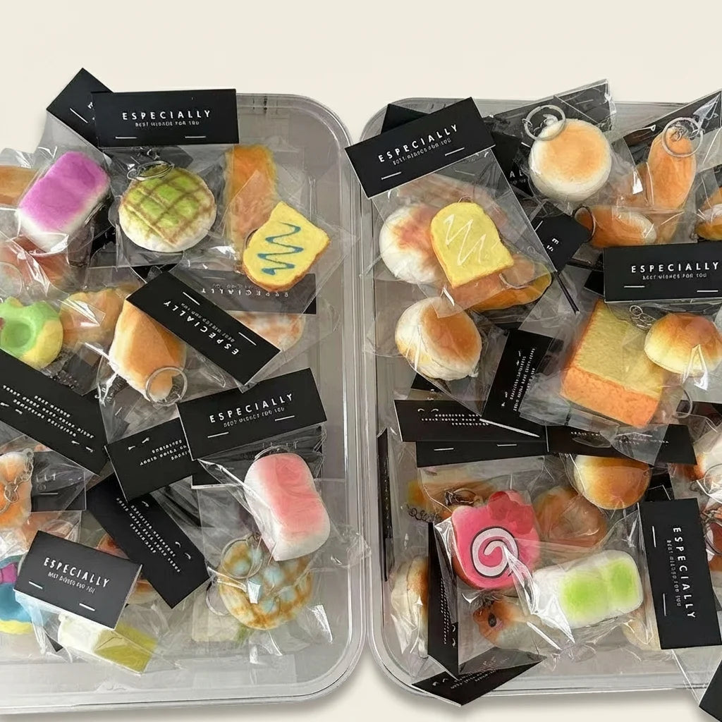 Mini Baked Goods Squishy Keychain - Pause & Play Bakery Kawaii Squishy Toy